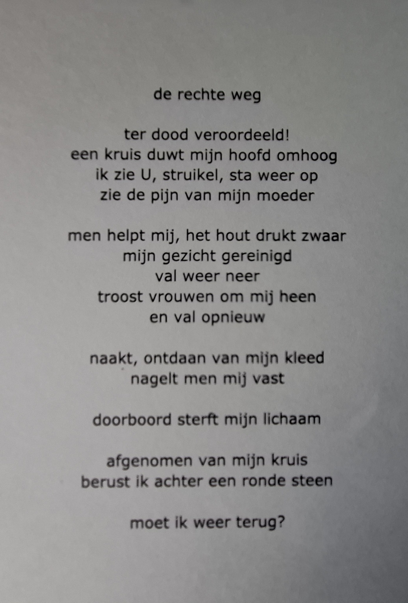 de rechte weg door thieu m