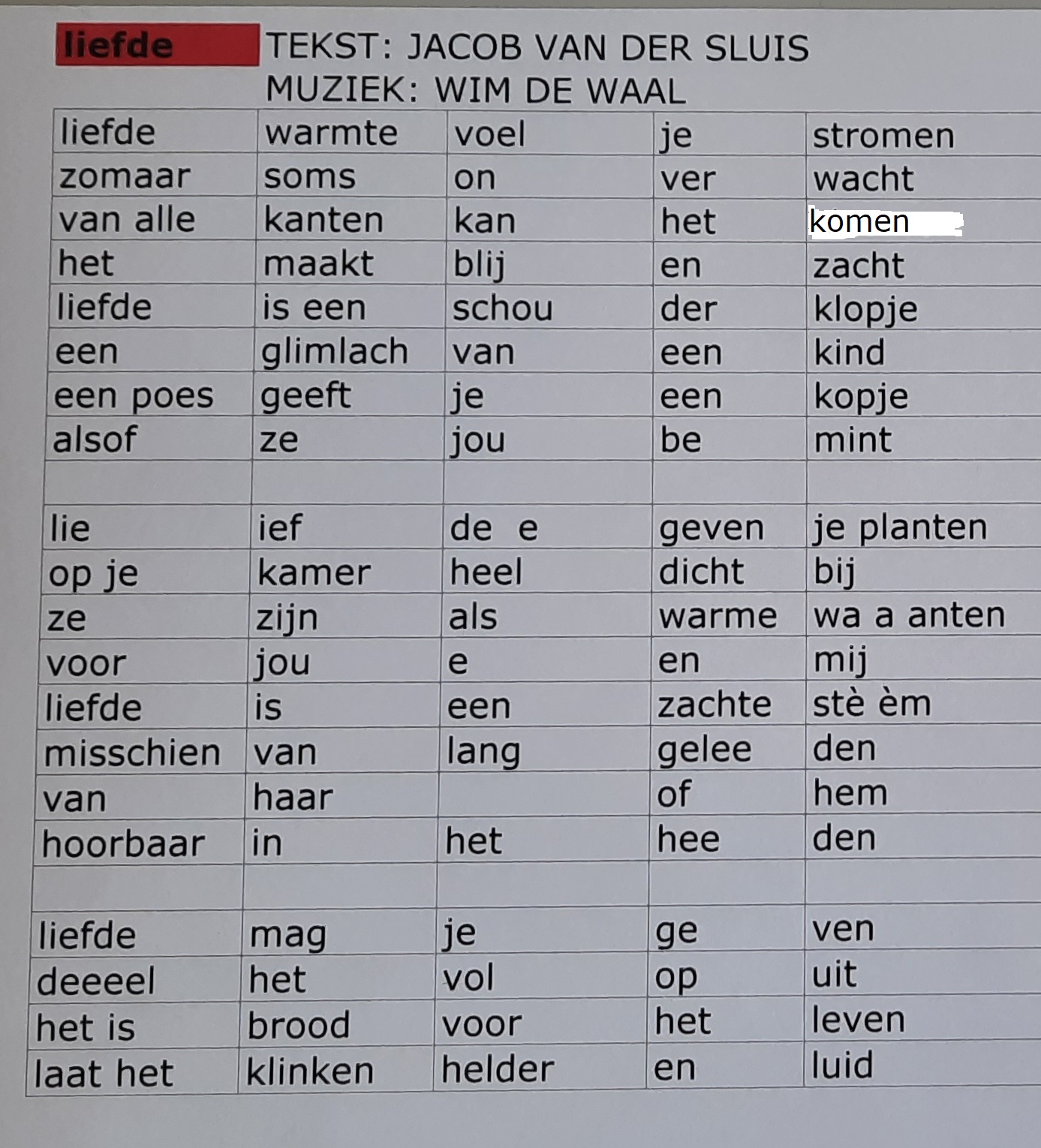 ontmoeten